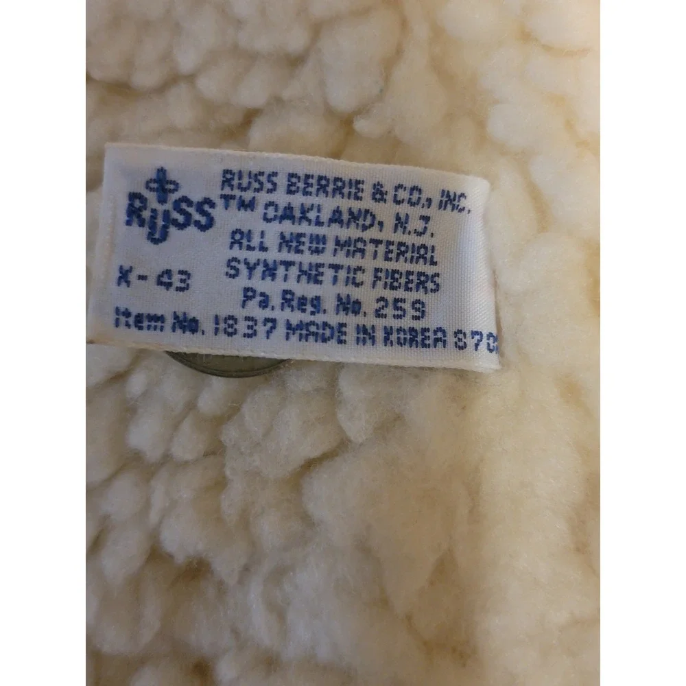VINTAGE Russ Lever Bros. SNUGGLE BEAR HAND PUPPET‎ 11